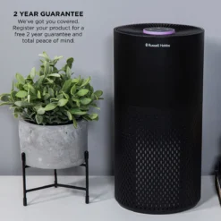 Russell Hobbs Clean Pro Air Purifier in Black with H13 HEPA Filter -russell hobbs Sales rhap2001b lifestyle 2000px 05 1