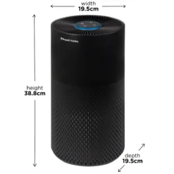 Russell Hobbs Clean Pro Air Purifier in Black with H13 HEPA Filter -russell hobbs Sales rhap2001b product 2000px 02