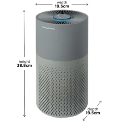 Russell Hobbs Clean Pro Air Purifier in Grey with H13 HEPA Filter -russell hobbs Sales rhap2001g product 2000px 02