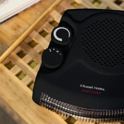 Russell Hobbs 2kW Black Portable Horizontal or Vertical Fan Heater -russell hobbs Sales rhfh1005b feature 2s