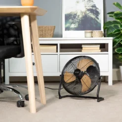 Russell Hobbs 12” Black Scandi Floor Fan -russell hobbs Sales rhgf1221wdb office 1