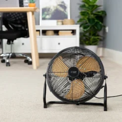 Russell Hobbs 12” Black Scandi Floor Fan -russell hobbs Sales rhgf1221wdb office 4