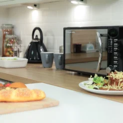 Legacy 17 Litre Black Digital Microwave With Chrome Handle -russell hobbs Sales rhm1714bc high 17