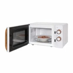 17 Litre Scandi White Manual Microwave with Wood Effect -russell hobbs Sales rhmm713 feature 1