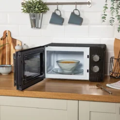 17 Litre Black Honeycomb Manual Microwave -russell hobbs Sales rhmm715b lifestyle 3
