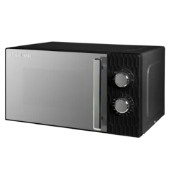 17 Litre Black Honeycomb Manual Microwave