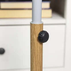 Russell Hobbs 16" Scandi Pedestal Fan in Grey and Wood Effect -russell hobbs Sales rhmpf1601wdg lifestyle 2000px 04 1