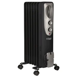 Russell Hobbs 7 Fin 1.5kW Oil Filled Radiator Black