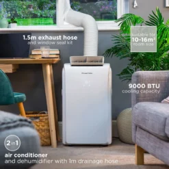 Russell Hobbs 2 in 1 Portable Air Conditioner and Dehumidifier 9000 BTU -russell hobbs Sales rhpac4002 lifestyle3 2000px