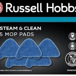 Russell Hobbs Pack of 5 Steam Mop Pads for RHSM1001-G Steam & Clean Mop