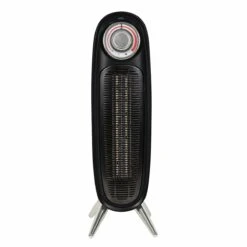 Russell Hobbs 2kW Black Retro Ceramic Tower Heater -russell hobbs Sales rhretfh1002b front 1