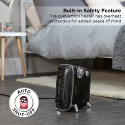 Russell Hobbs Retro 1.8kW Horizontal/Vertical Black Fan Heater -russell hobbs Sales rhrethfh1001b lifestyle 04